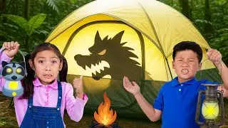 Kaden & Maddie&rsquo;s Learns to be Brave Camping Adventure! 😱⛺️