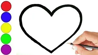 How To Draw a Heart Drawing Easy || Dil Drawing Easy 
