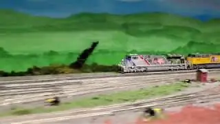 Short Walking chase of 1943 Spirit of UP Power move. **Loud EMD710**