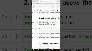 Add a cell above the current cell - Jupyter notebook shortcut