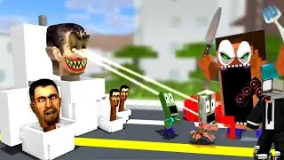 Monster School : EPIC WAR SKIBIDI TOILET vs  CAMERAMAN Monster School TV HEAD Minecraft Animation