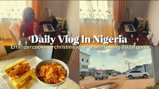Quiet Days in Nigeria 🇳🇬 | Home Cooking, Resetting My Life & 2026 Goals