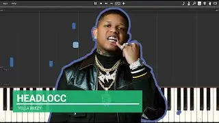 Headlocc - Yella Beezy Ft. Young Thug (piano tutorial)