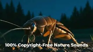 Crickets Ambience SFX | Short Insect Sound Effect (1.04 Seconds) | No Copyright