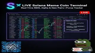 LIVE Solana Meme Coin Terminal | Real-Time $SOL Alpha & New Pairs | Pump Tracker & DEX Screener