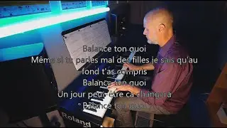 Ang&egrave;le - Balance ton quoi - Piano - KARAOKE