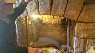 Pine Lake Stone Chimney Pour - Count Rumford Fireplace