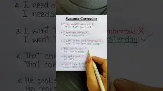 Sentence Correction ✅ #englishtips #englishgrammar #vocabulary #ielts #education #ingles #esl