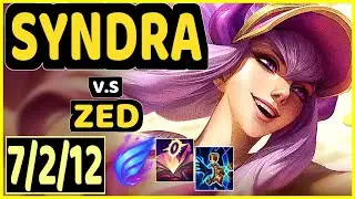 SYNDRA vs ZED - 7/2/12 KDA MID GAMEPLAY - EUW Ranked GRANDMASTER