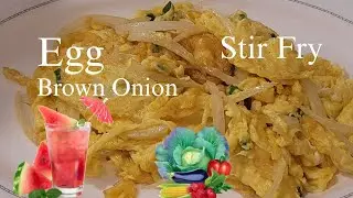 Eggs Brown Onion | STIR FRY Eggs and Brown n Onion  @MangzVlog 