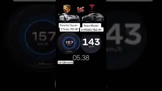 Tesla Model S P100D 782HP VS PORSHE TAYCAN 761 HP