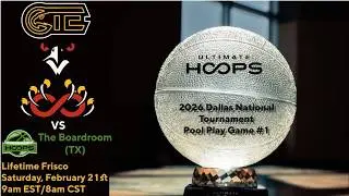The 2026 Dallas Ultimate Hoops National Tournament Pool Play Game 1: CTE (MD) vs The Boardroom (TX)