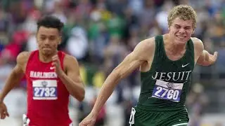 Matthew Boling 100m 9.98 wind assisted.