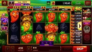 Double Down Casino Slots Gameplay Paradise City Carrot Frenzy iOS