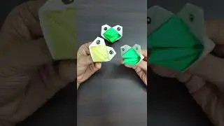 EASY ORIGAMI TALKING FROG/ PUPPET /PAPER TOY #subscribe #easyorigami #diy #papertoy #puppet