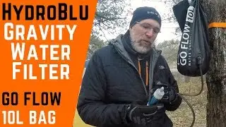 Backpacking Gear Gravity Water Filter HydroBlu Go Flow 10L Bag Review