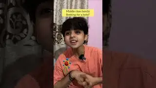 Middle class family booking a hotel😂&hearts;️ | Raj Grover | #shorts