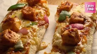 EASY FRENCH BREAD PIZZA with tikka