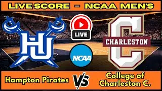 🔴 Hampton Pirates vs College of Charleston Cougars | NCAA Men&rsquo;s Basketbal | Live Score Update Jan 10