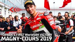 Razgatlioglu takes his FIRST VICTORY in #WorldSBK at Magny-Cours in 2019 | #FRAWorldSBK