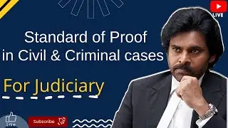 Standard of Proof in Criminal and Civil cases | Burden and Standard of Proof in Criminal cases