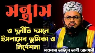 স*ন্ত্রা*স ও দুর্নীতি দমনে ইসলামের ভুমিকা ও নির্দেশনা।। মাওলানা আইয়ুব আলী আনসারী।। M Aiub Ali Ansari