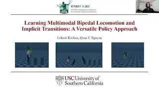 Learning Multimodal Bipedal Locomotion and Implicit Transitions: A Versatile Policy Approach