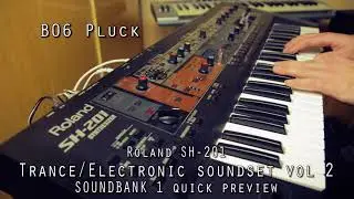 Quick preview of my second soundset for Roland SH-201! - Patchbank #1