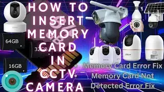 How to Insert Memory Card in Wireless Camera | Not Insert Error Fix by Firmware Update #cctv