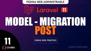 Laravel 11 Modelo y migración para el blog con una tabla Post en Laravel