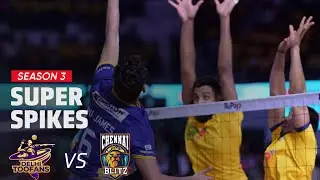 Super Spikes | Match 22 | Delhi Toofans vs Chennai Blitz | PVL Season 3