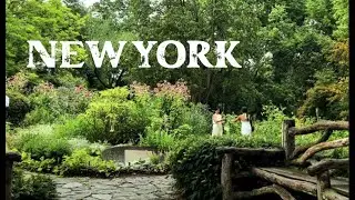 Central Park Walk | Shakespeare Garden | after Rain | New York Tour 4K
