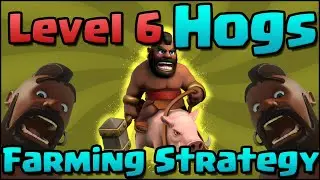 Clash of Clans - Level 6 Hog Rider Farming Strategy! TH10 & TH11 with HoGiBarch Queen Walk