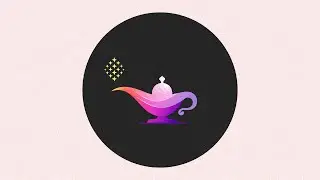 Magical Lamp Logo Design - Affinity Designer