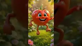 Meet the Cute Talking Tomato! 🍅 Funny Cartoon Animation for Kids | Healthy Food Story #Shorts #Viral