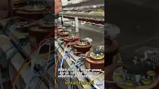 SJW3 40KVA three phase fully automatic servo voltage stabilizer assembly process