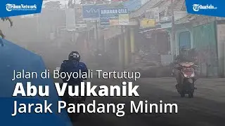 Jalanan di Jombang Boyolali Tertutup Abu Vilkanik Merapi Setinggi 0,5 Sentimeter, Bikin Jalan Licin