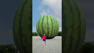 Watermelon Ball Scattered Special Effect Decompression - Visual Effect Visual Impact - Visual Shock
