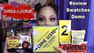 Makeup A Murder Crime Scene Trace Evidence Vol 1 Palette AND MORE! | Review | Swatches | Demo