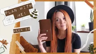 PLAN WITH ME | Traveler's notebook planner | Bullet journal June setup | Week 23 | it'slikelyart