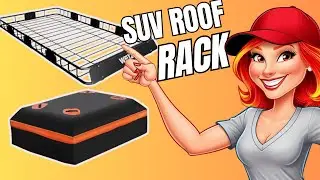 Roof Rack Rooftop Cargo Carrier Basket with Waterproof Bag Tie Down Strap & Net Car SUV roof rack