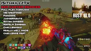 Rust V10 Gun Game is actually insane! Fast paced boss mosh pit challenge map - Bo3 custom zombies