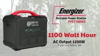 Energizer&reg; PPS1100W2F &mdash; Лучшая электростанция с батареей 1100 Вт&middot;ч, 10 выходами, питанием от USB-C PD мощностью 100 Вт, солнечный генератор.