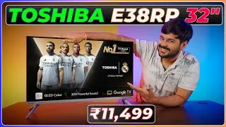 Toshiba 2025 QLED TV 32&rdquo; Unboxing!🔥 Google TV, Dolby Audio, Metal Body &ndash; Under ₹15K?!