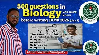 500 Biology JAMB questions you must know before writing JAMB 2026(day1)