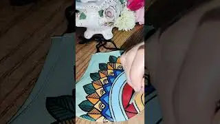 Hand paint mask. @everyone #acrylic #handpainteddressmaterial #acrylicpainting #onlineshopping