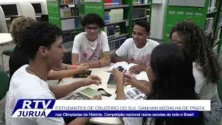 Estudantes ganham medalha de prata nas Olimpíadas de História