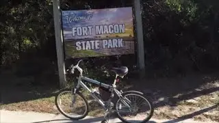 Biking Elliot Coues Trail Fort Macon State Park - Atlantic Beach, NC - Oct. 9, 2023