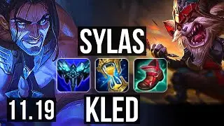 SYLAS vs KLED (TOP) | 74% winrate, 12/2/9 | BR Master | v11.19