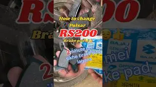 How to change rs200 brake pads #shorts #shortfeed #shortsvideo #youtubeshorts #rs200 #biker #short